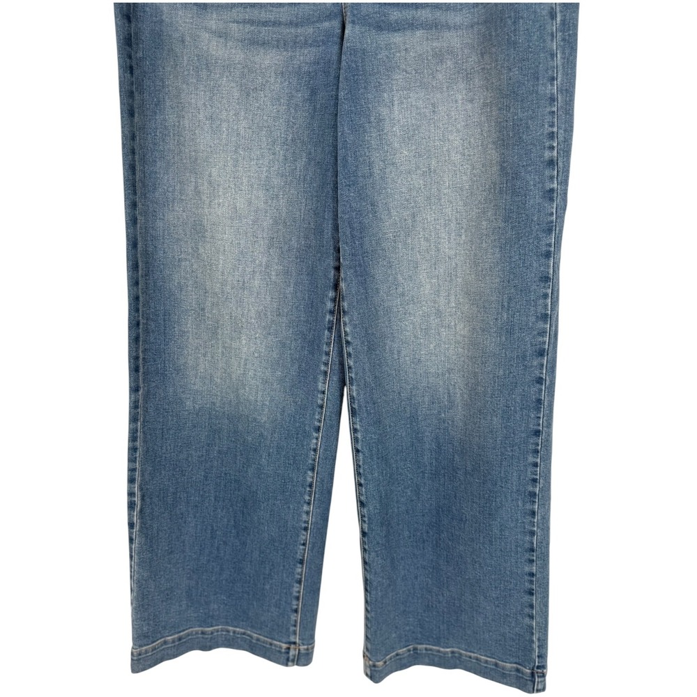 NYDJ Women's Teresa Wide Leg Jeans Water Canyon Blue Wash Denim Size 8 Boho - Picture 9 of 12